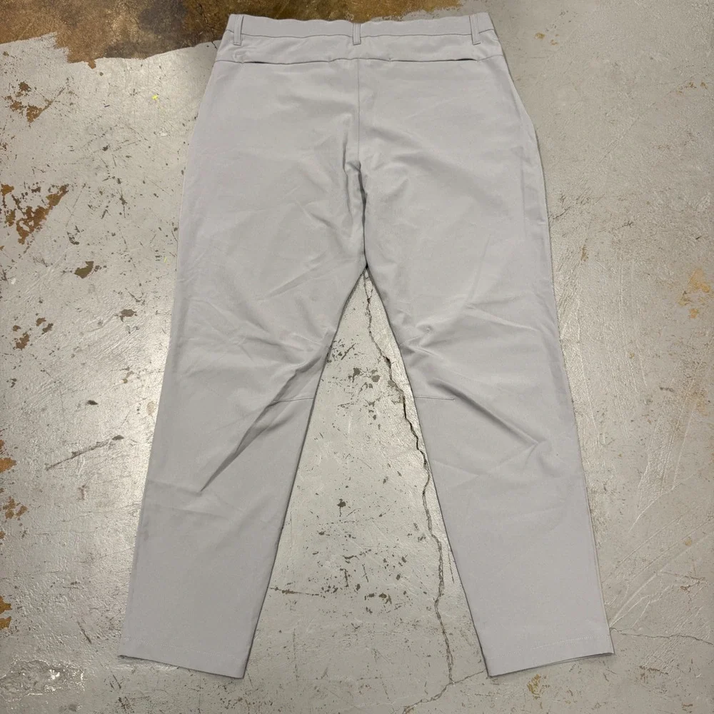 Fabletics Only-Way‎ Trousers Gray Performance Stretch Golf Pants 35 x 30